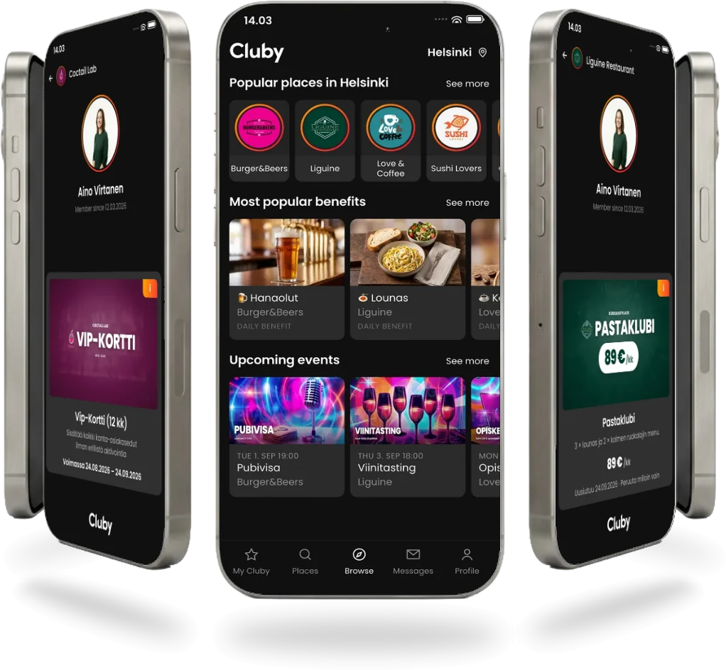 What does a fast casual or lunch restaurant use from Cluby?
