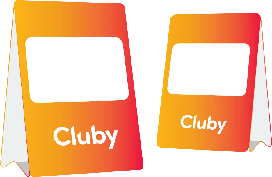 Cluby-markkinointimateriaaleja