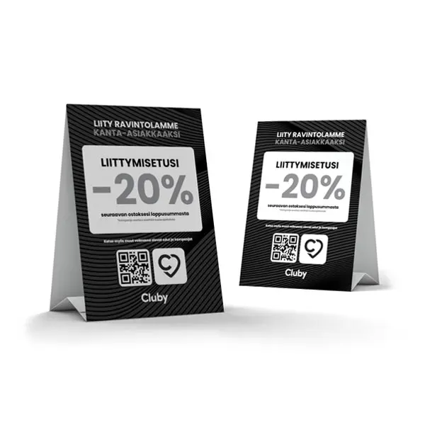 Liittymisetu -20% Table Display A6